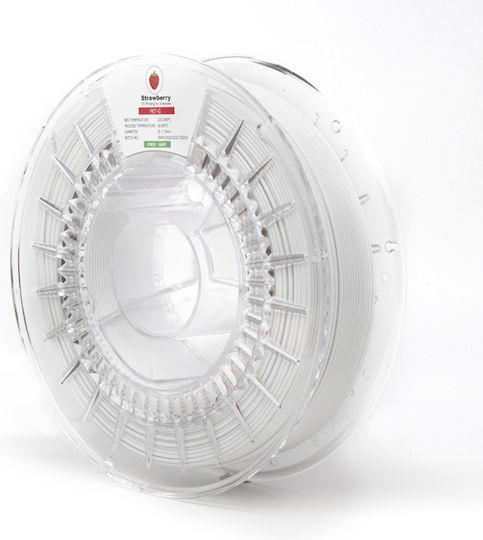 Strawberry 3D PETG 3D Printer Filament 1.75mm White 0.75kg 0.05mm 1 Piece (Spool)