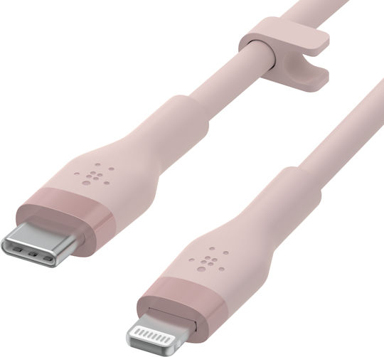 Belkin BoostCharge Flex USB-C to Lightning Cable 15W Pink 1m (CAA009BT1MPK)