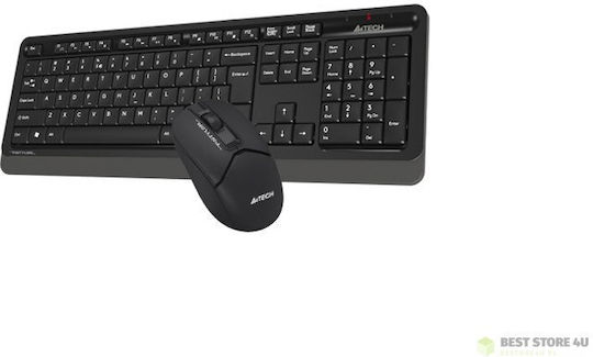 A4Tech FG1012 WRLS Ασύρματο Σετ Πληκτρολόγιο & Ποντίκι Αγγλικό US