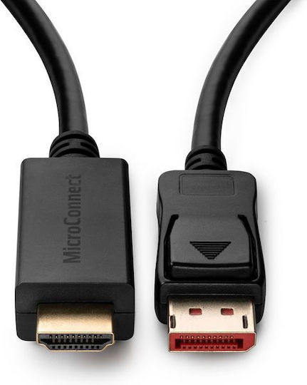 Microconnect Cable DisplayPort male - HDMI male 2m Black (MC-DP-HDMI-2004K)