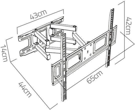 Humberg Wall TV Mount up to 70" and 45kg