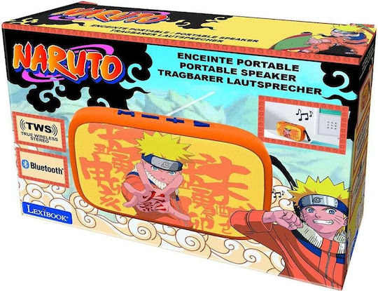 Lexibook Bluetooth високоговорител с радио и живот на батерията до 4 часа Naruto BT018NA