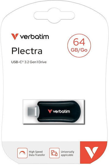 Verbatim 64GB USB 2.0 Stick με σύνδεση USB-C Μπλε
