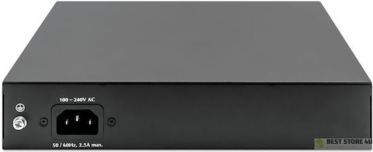 Intellinet 561402 Unverwaltet L2 PoE+ Switch mit 8 Ports Gigabit (1Gbps) Ethernet