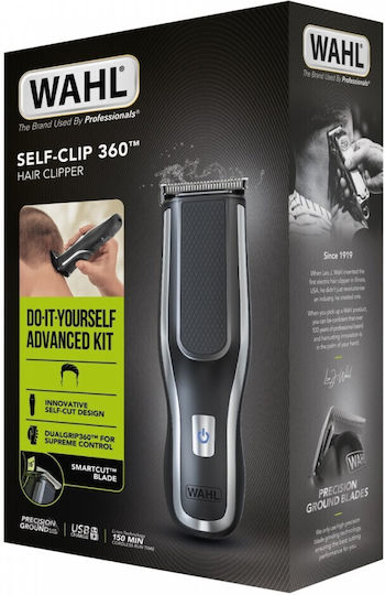 Wahl Professional Self-Clip 360™ Σετ Επαναφορτιζόμενης Κουρευτικής Μηχανής Μαύρο