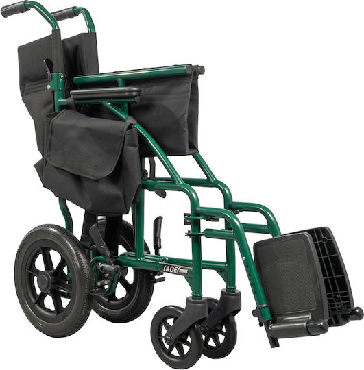 Mobiak Jade Αναπηρικό Αμαξίδιο 12" Πτυσσόμενο Απλού Τύπου 65.5cm 0815007 Πράσινο