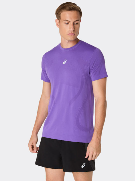 Road Seamless Αθλητικό T-shirt Μωβ