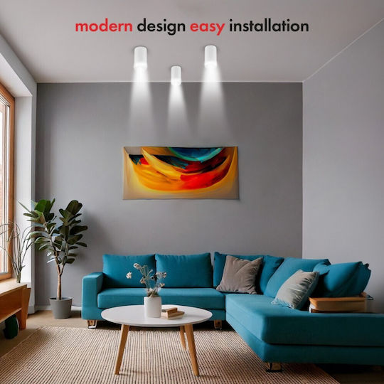 Maclean Energy Spot with Socket GU10 in White Color