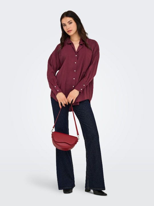 Zazima Women's Long Sleeve Shirt Bordeaux