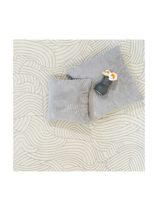 Ezzo Carolina E679b2a Rug Fireplace Rectangular Cream