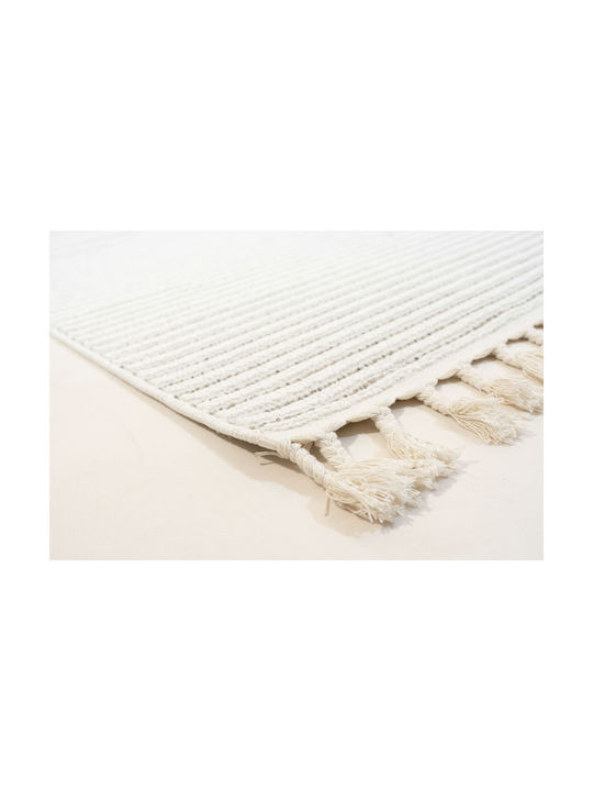 Ezzo Cottone E767a3u Χαλί Διάδρομος Cream 80x150cm