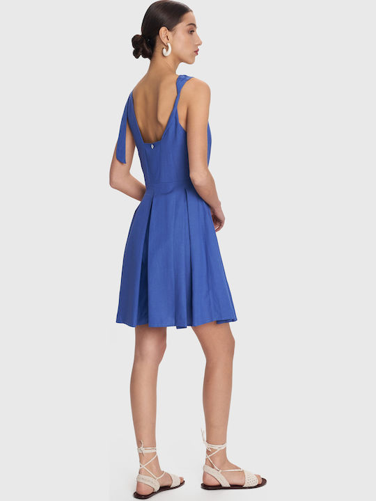 Summer Mini Evening Blue Dress