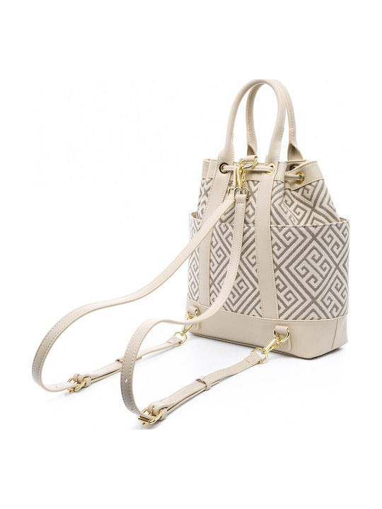 Damentasche Rucksack Beige