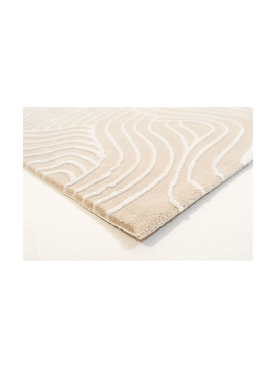 Ezzo Carolina E679a1w Teppich Kamin Rechteckig Synthetisch,Polyester/Cotton/Leather Beige