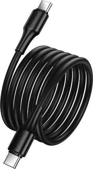 Hoco USB 2.0 Cable USB-C male - USB-C 60W Μαύρο 1m HC-X120CC-BK