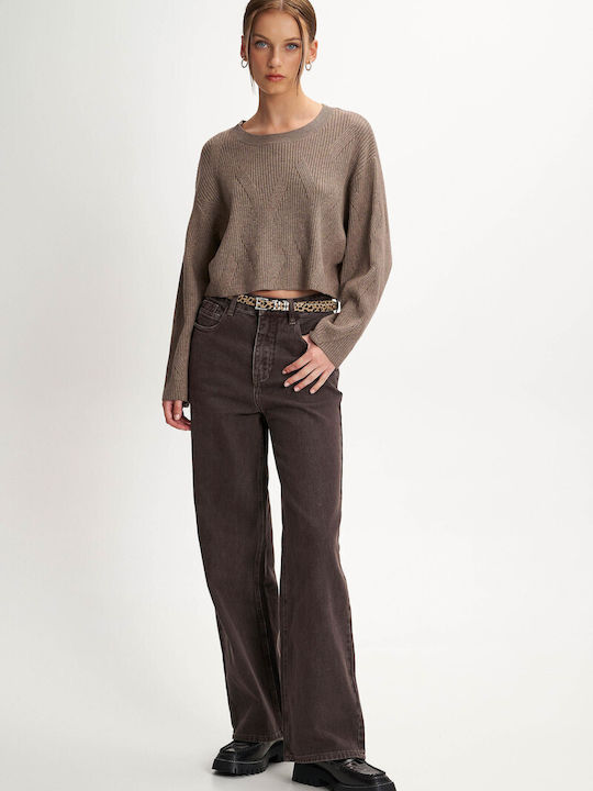 Women's Jean Trousers Brown