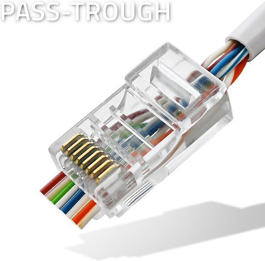 Qoltec Rj45 Durchstecker Cat6 Utp 100 Stück