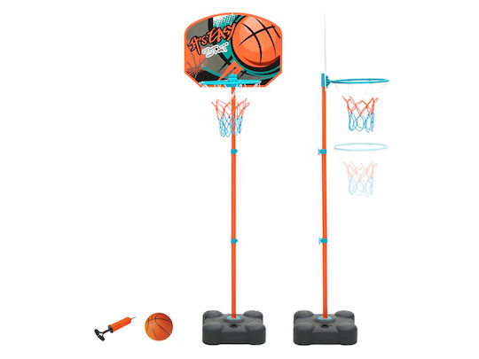 Techkidz Basketball Hoop 141cm Easy Stat Model Orange