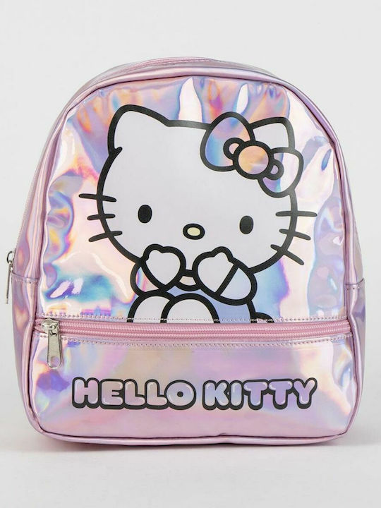 Hello Kitty Σχολική Τσάντα Πλάτης Νηπιαγωγείου Ροζ