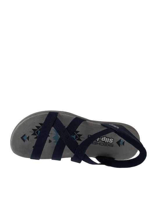 Reggae Slim Stretch Flex Γυναικεία Σανδάλια Navy Μπλε
