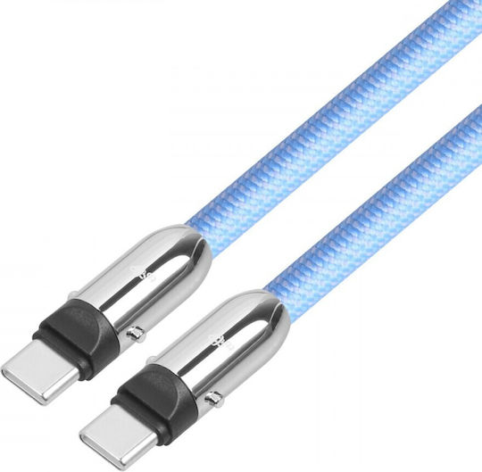 Tb Energy Braided USB 2.0 Cable USB-C male - USB-C / USB-A PD Μπλε 1m