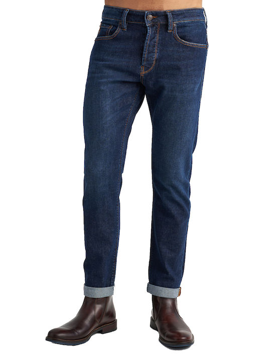 Simon Ανδρικό Παντελόνι Τζιν με Slim Εφαρμογή Blue