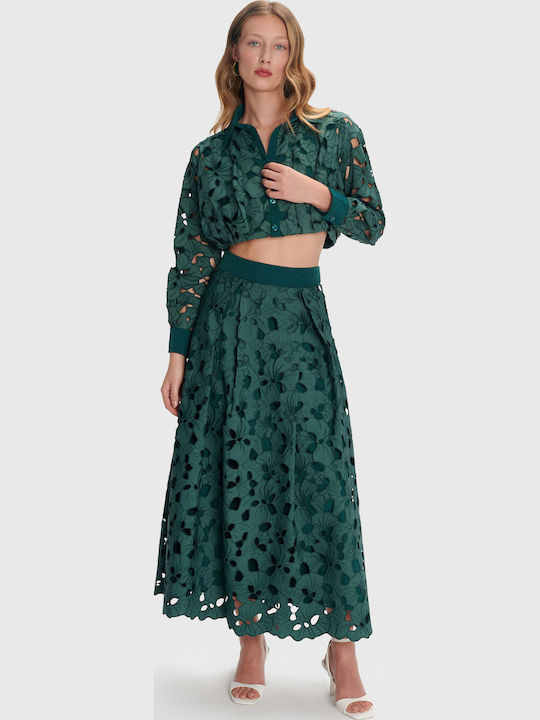 Maxi Fustă Verde