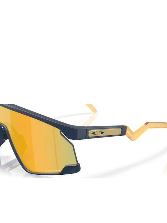 Oakley Bxtr Мъжки Слънчеви Очила с Тъмносин Пластмасов Рамка и Жълти Стъкла