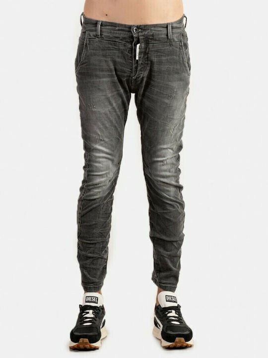Namos Ανδρικό Παντελόνι Τζιν Ελαστικό με Skinny Εφαρμογή Γκρι