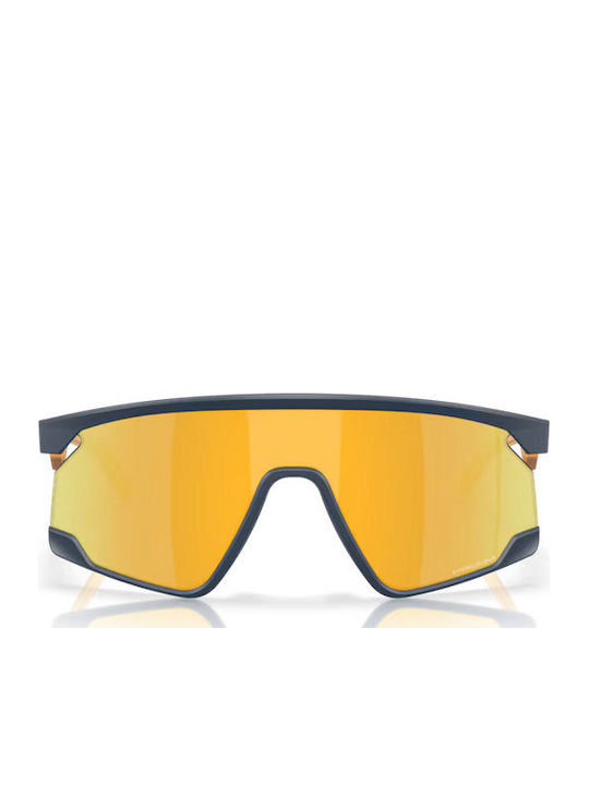 Oakley Bxtr Мъжки Слънчеви Очила с Тъмносин Пластмасов Рамка и Жълти Стъкла