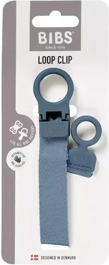 Bibs Clip Schnuller aus Stoff Blau