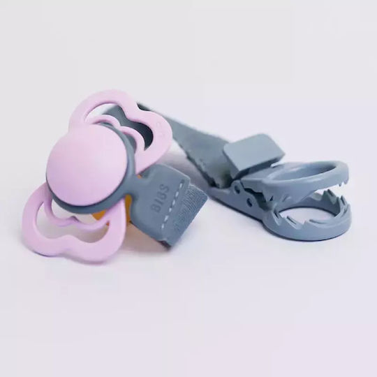 Bibs Clip Schnuller aus Stoff Blau