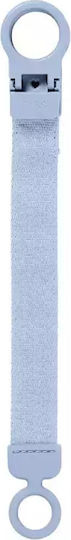 Bibs Pacifier Ribbon Made of Fabric Blue