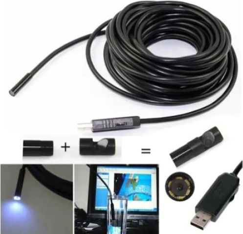 Camera Endoscopică pentru Mobil cu Cablu 10m