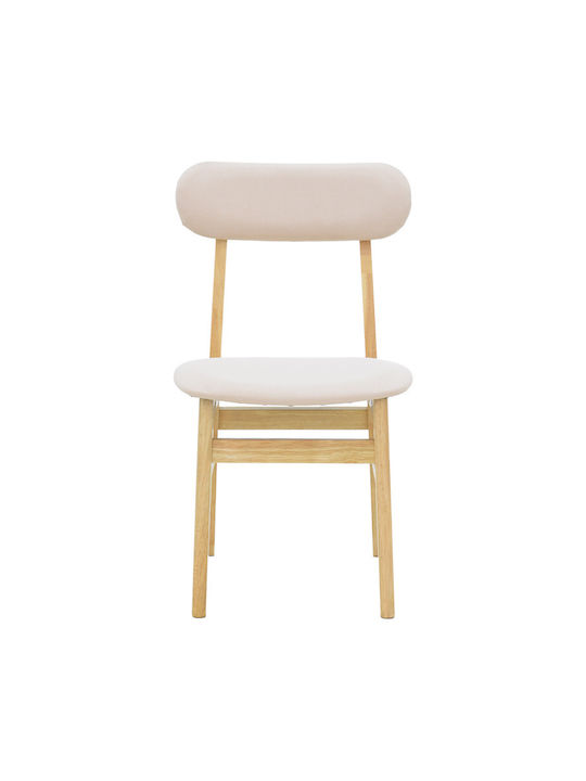 Gaborn Dining Room Wooden Chair Natural-beige 47x47x81.5cm