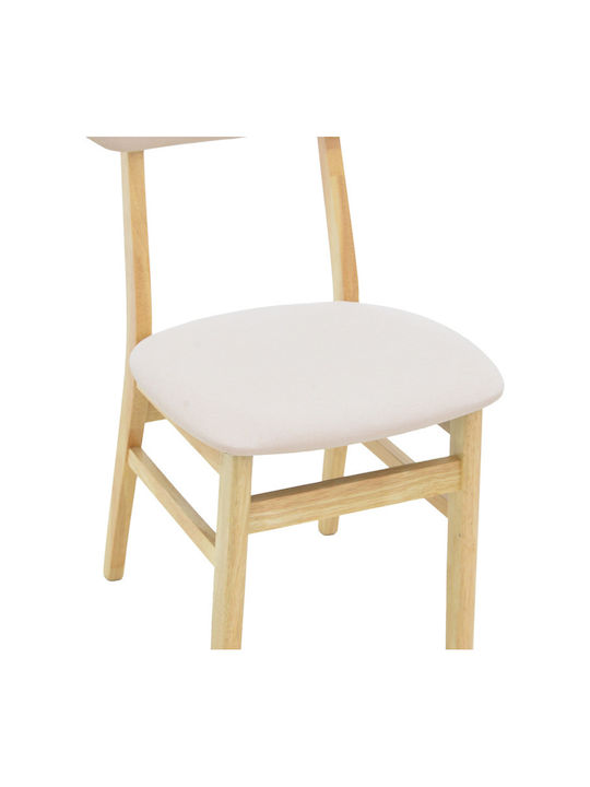 Gaborn Dining Room Wooden Chair Natural-beige 47x47x81.5cm
