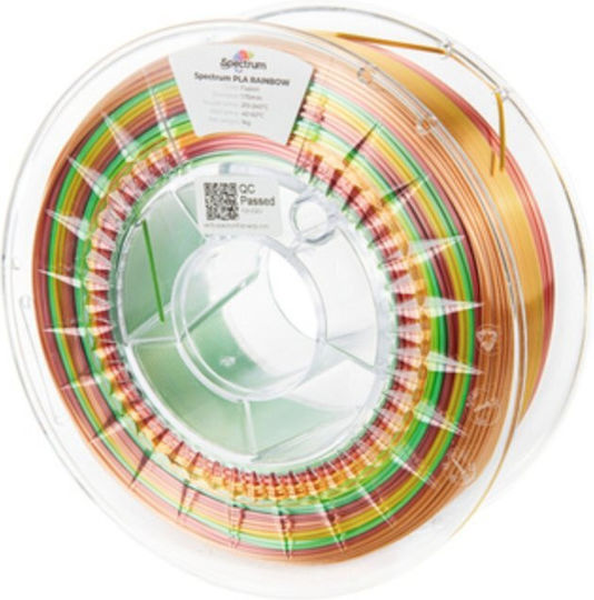 Spectrum Filament Pentru Imprimante 3D PLA 1.75mm Curcubeu 1kg 1 Bucată Bobină