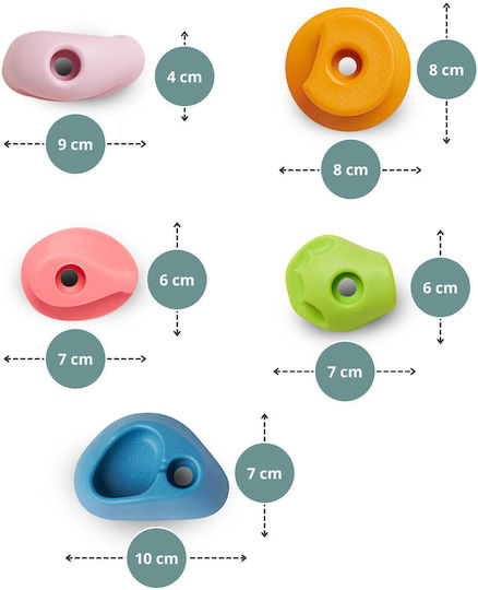 Mamabrum cu Suprafață de Cățărare pentru 3+ Ani Multicolor