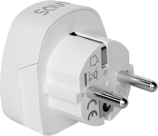 Savio English to Greek Plug Adapter