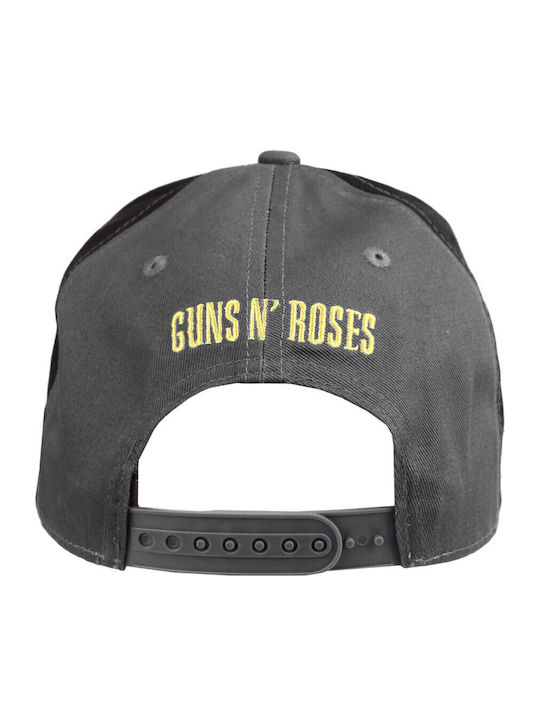 Καπέλο Guns N' Roses Circle Logo Baseball Cap Charcoal Black Gnr2tcap01cb