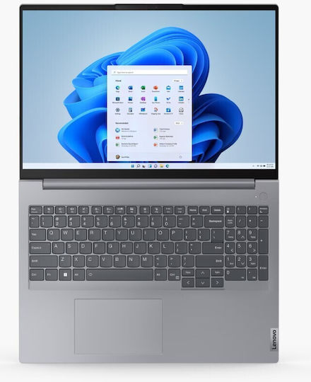 Lenovo ThinkBook 16 G6 IRL 16" IPS FHD+ (i5-13420H/16GB/512GB SSD/W11 Pro) Арктическо сиво (US Клавиатура)