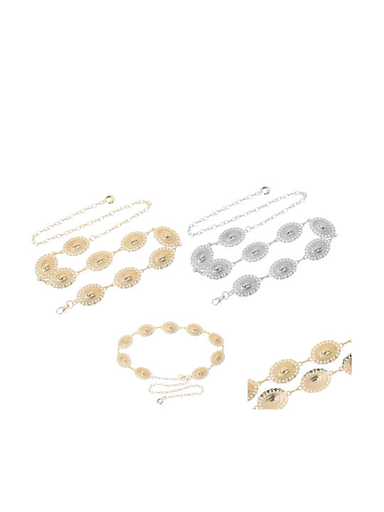 Retro Women's Chain Belt Gold