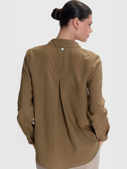 Tunic Long Sleeve Brown