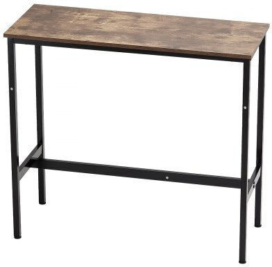 Table Bar Wooden Brown 99.06x40.64x90.17cm