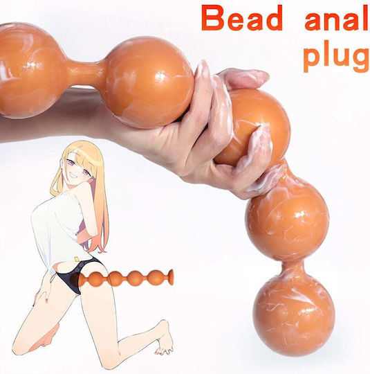 Anus Butt Plug Suction Golden L 38cm
