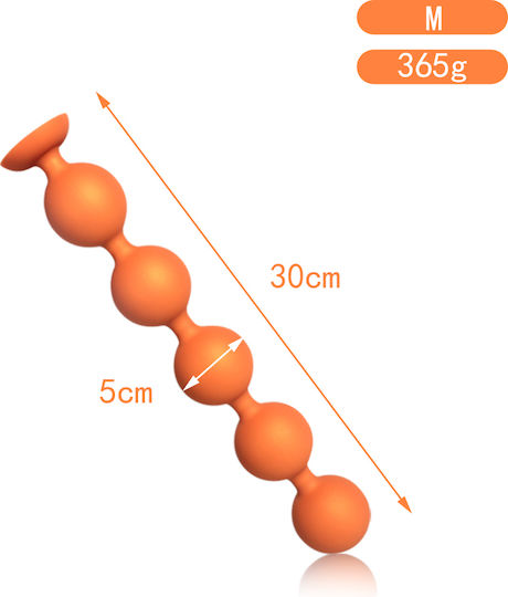 Anus Butt Plug Suction Golden L 38cm