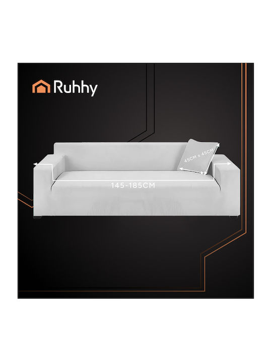 Ruhhy Waterproof Elastic Cover for Corner Sofa Light Gray 45x45cm 1pcs