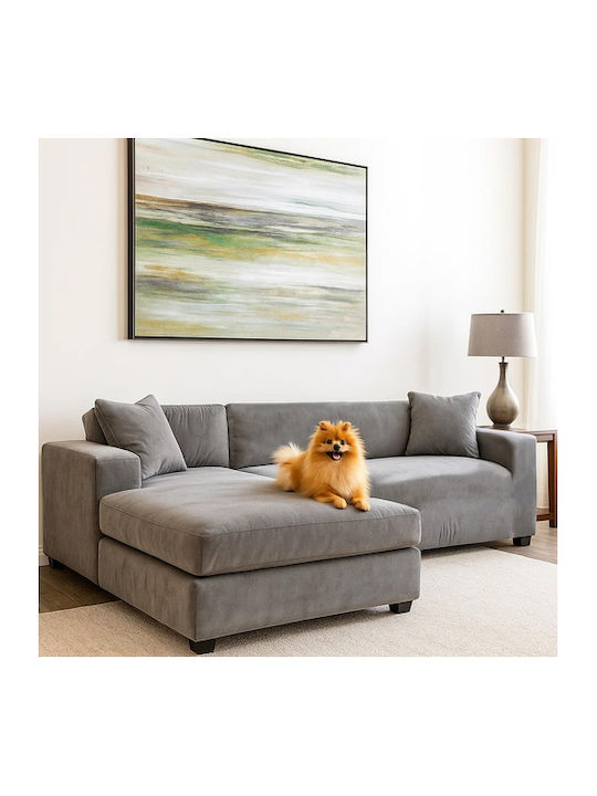 Ruhhy Waterproof Elastic Cover for Corner Sofa Gray 45x45cm 1pcs