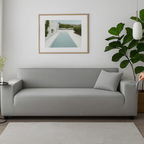 Ruhhy Waterproof Elastic Cover for Corner Sofa Gray 45x45cm 1pcs