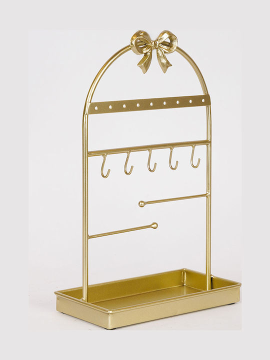 Σταντ Κοσμημάτων Μεταλλικό Χρυσό 23x12x35.5cm